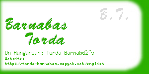 barnabas torda business card